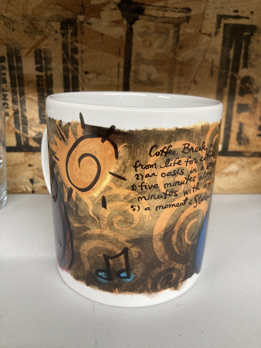 Vintage 90s Starbucks "Coffee Break Essentials" Mug